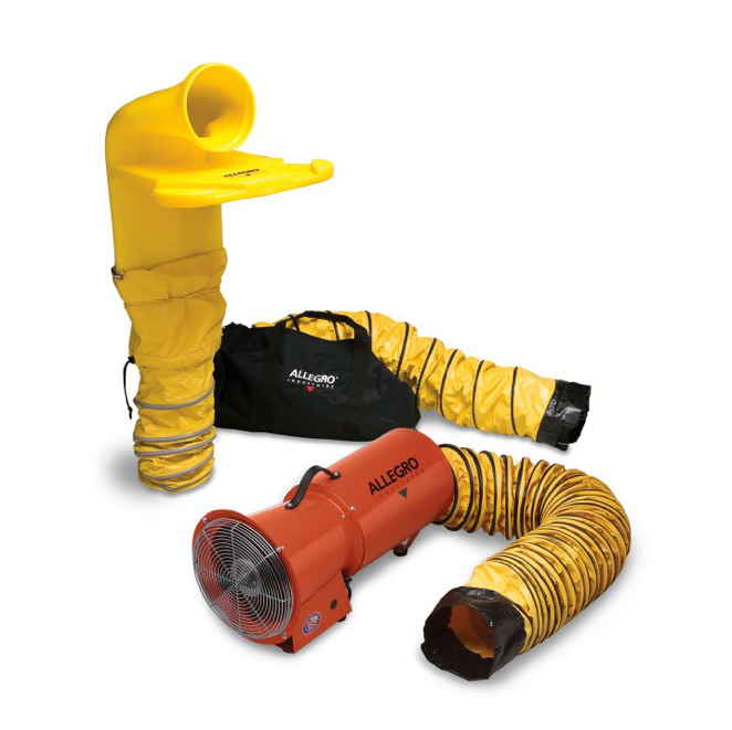 Sistema de ventilación industrial 8 "Axial ac y  de CC con el MVP
