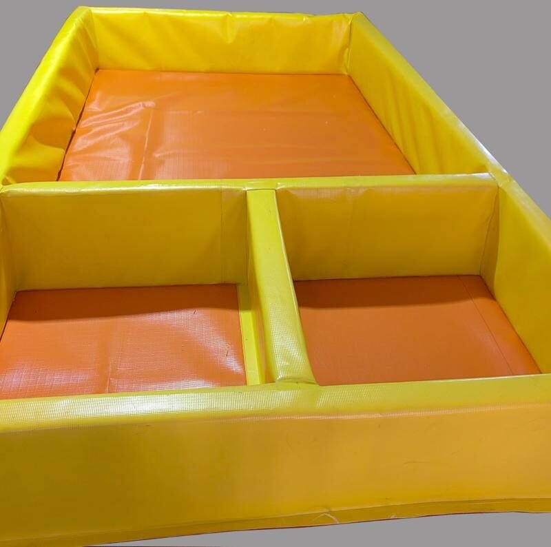 Piscina de descontaminación para operaciones HAZMAT